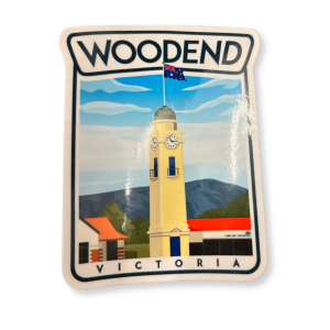 The Victoria Hotel Woodend Clock Tower War Memorial Sticker